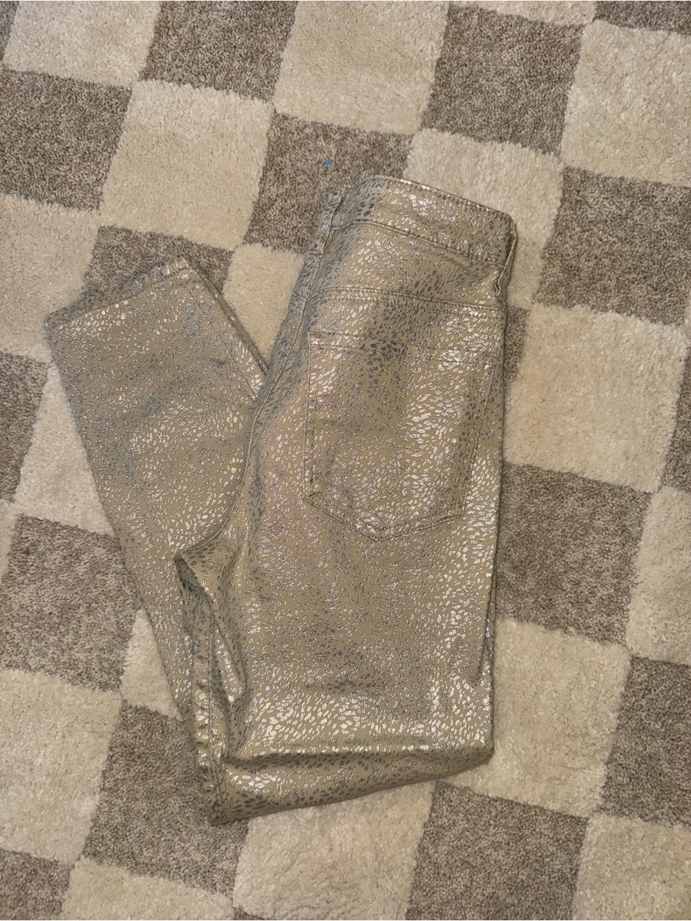 Kut from the Kloth Metallic Gold Skinny Pants